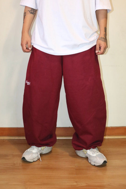 BUZO WIDE FRANELA BURDEO