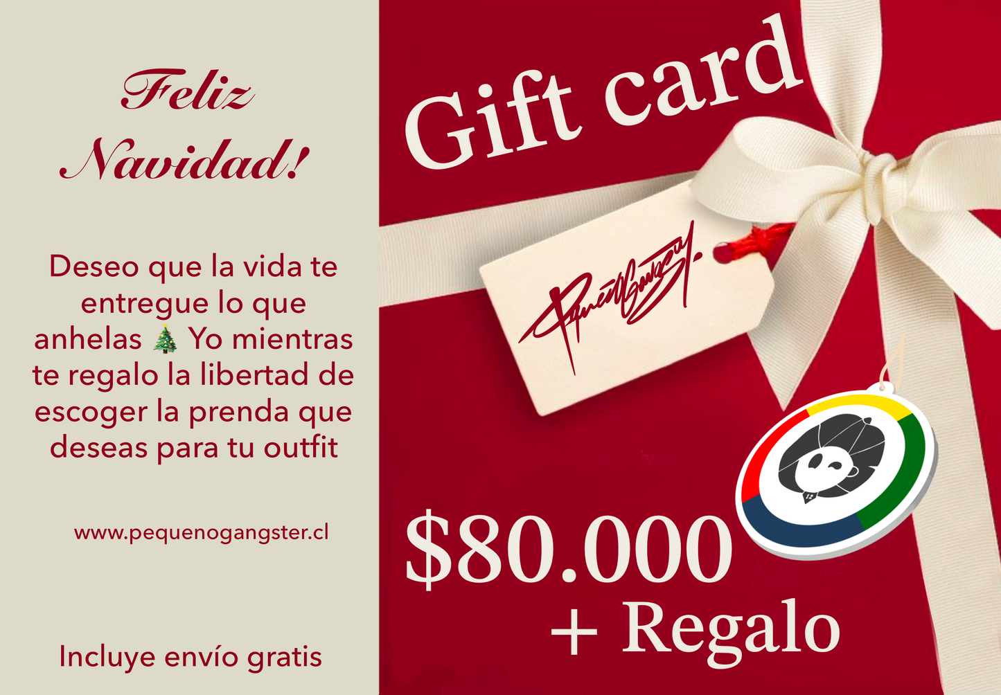 Gift Card + Regalo y envío Gratis