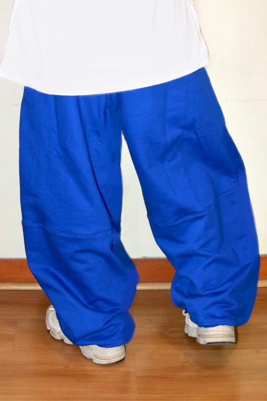 BUZO WIDE FRANELA AZUL