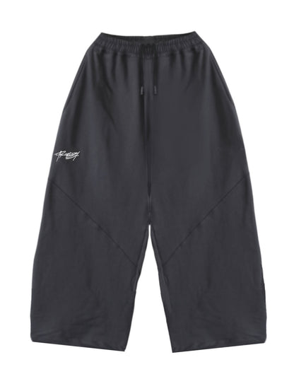 BUZO WIDE FRANELA GRIS OSCURO