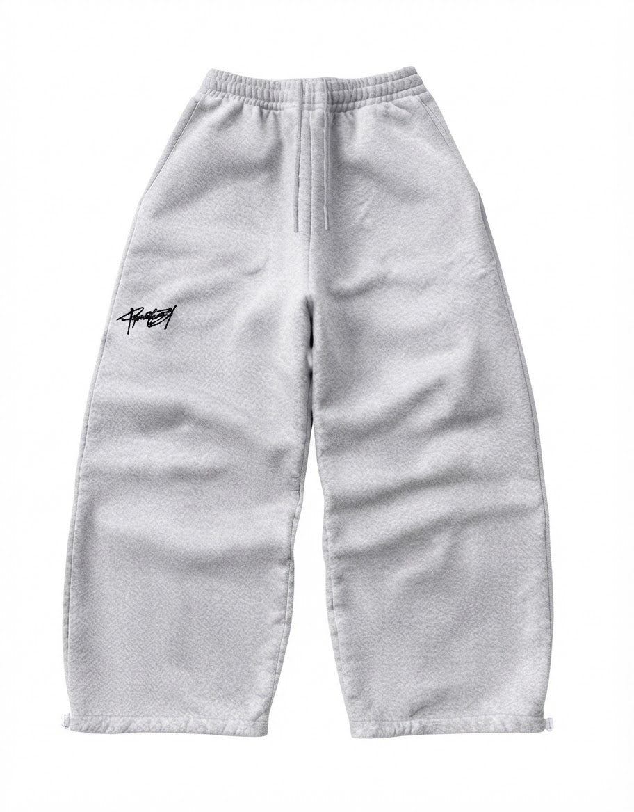 BUZO WIDE FRANELA GRIS